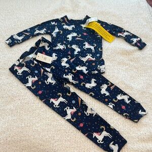 GAP Kids Pajama Set - Navy with Unicorn Print